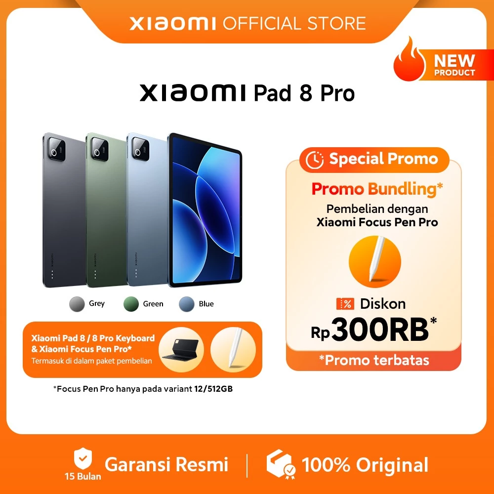 Xiaomi Pad 8 Series / Xiaomi Pad 8 Pro (8/256GB) (12/512GB) / Xiaomi Pad 8 (8/256GB) / Pengalaman produktivitas dengan WPS PC-Level / Chipset Snapdragon® 8 Series Mobile Platform / Baterai 9.200mAh HyperCharge / Tablet Android [Xiaomi Official Store] - Gambar 2
