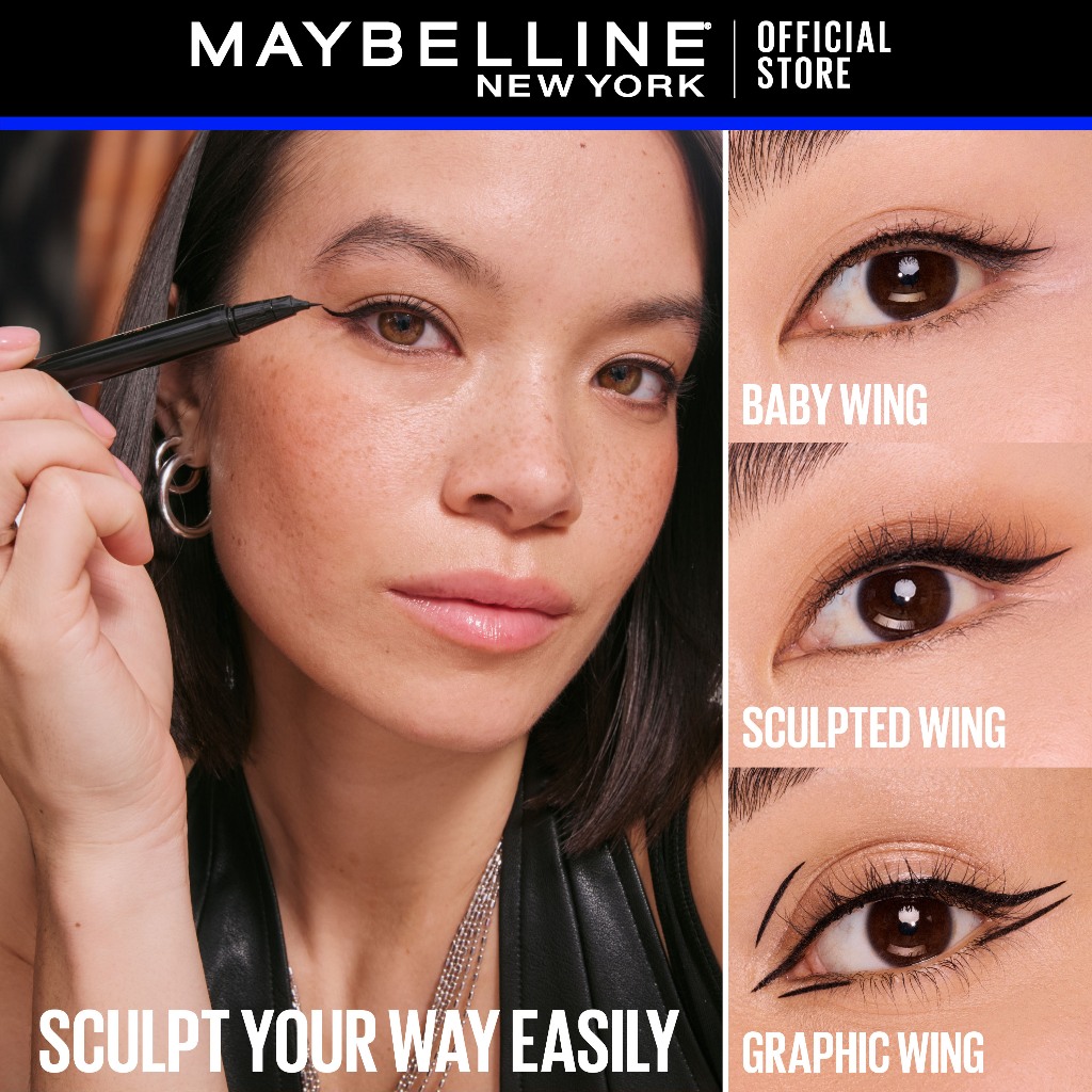 [EXCLUSIVE SHOPEE] MAYBELLINE OFFICIAL Nano Sculpt Pen Liquid Pen Eyeliner Waterproof Smudgeproof Tahan 48 Jam - Gambar 3