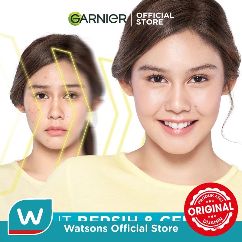 Garnier Bright Anti Acne Face Wash 100ml - Gambar 4