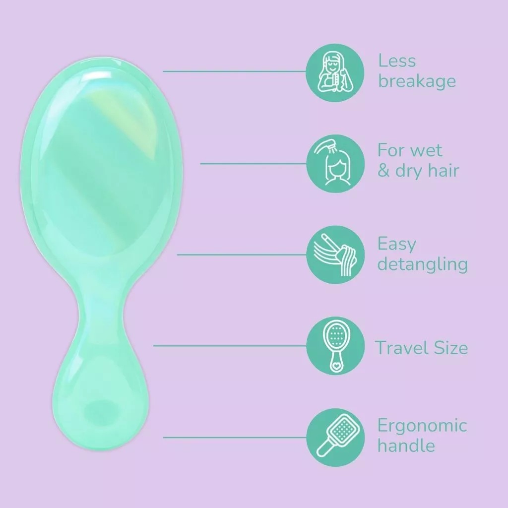 Wet Brush Mini Prismatic Glow Sisir Anti Kusut - Gambar 2
