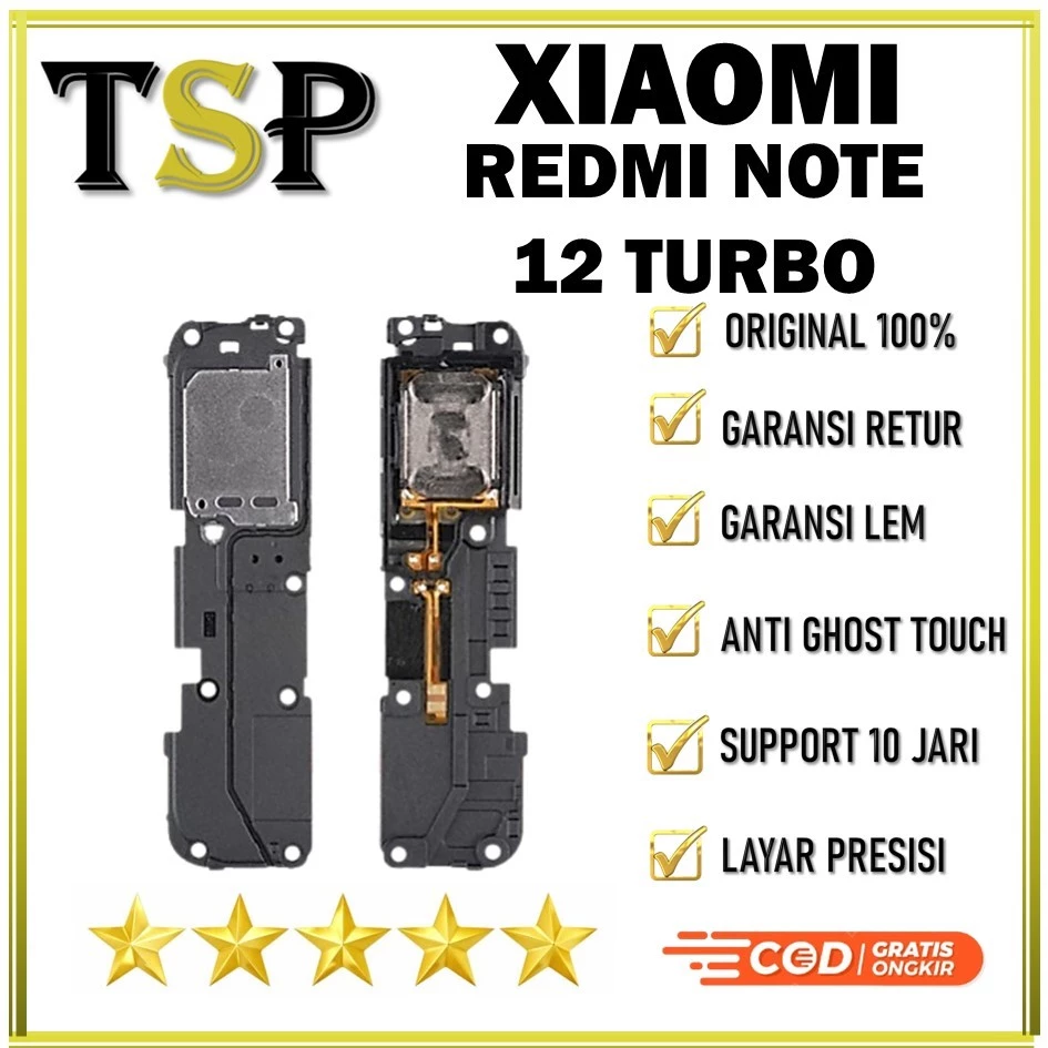 BUZZER DERING LOUDSPEAKER XIAOMI REDMI NOTE 12 TURBO ORI 100%