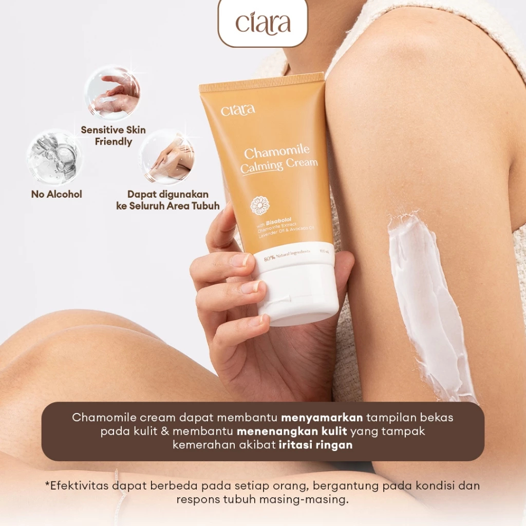[Bundling 2PCS] Ciara Chamomile Calming Cream / Membantu menjaga kelembapan & hidrasi kulit / Membantu mengurangi rasa tidak nyaman pada kulit - Gambar 2