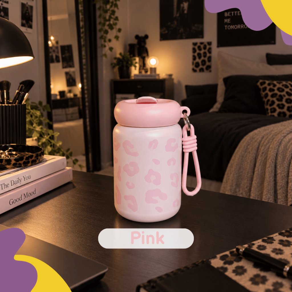 Tumbler Leopop Genz Stainless Steel 316 Botol MinumAesthetic Dengan Sedotan Reusable Food Grade Tahan dingin foto 3