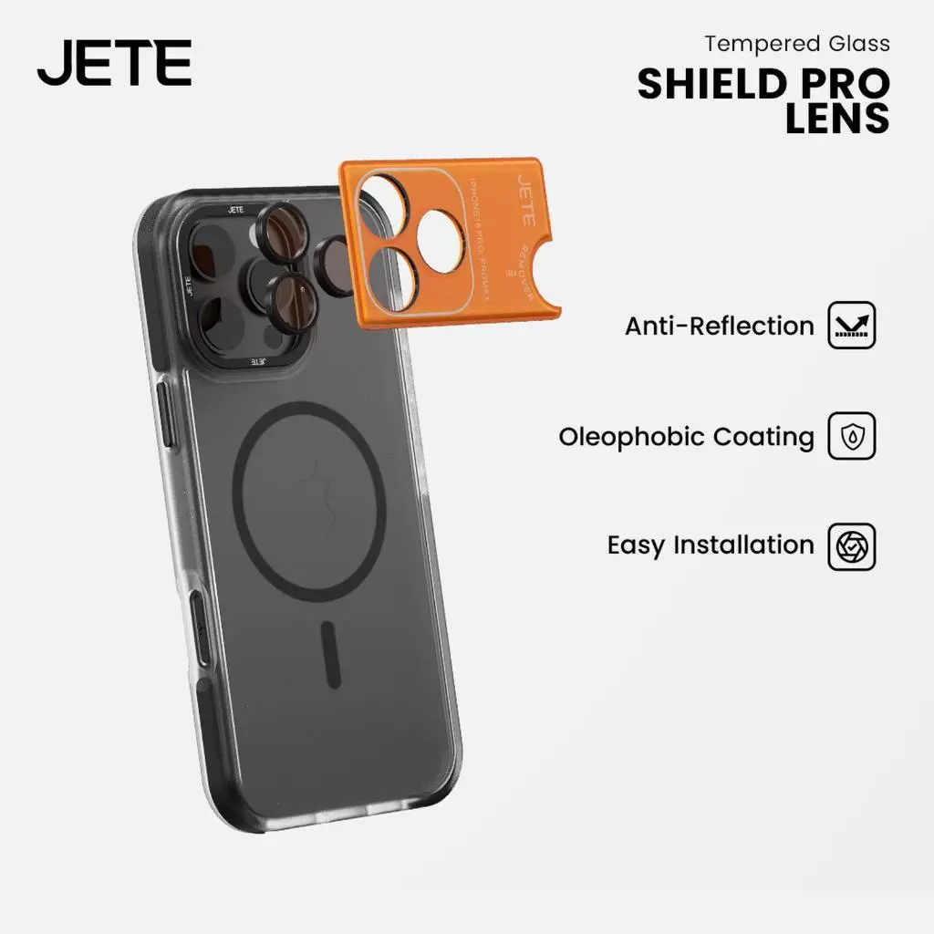 Pelindung Kamera iPhone 17 / 16 Air Plus JETE Shield Pro Series Camera Lens Protector Anti Scratch Gores Ring Lens Cover