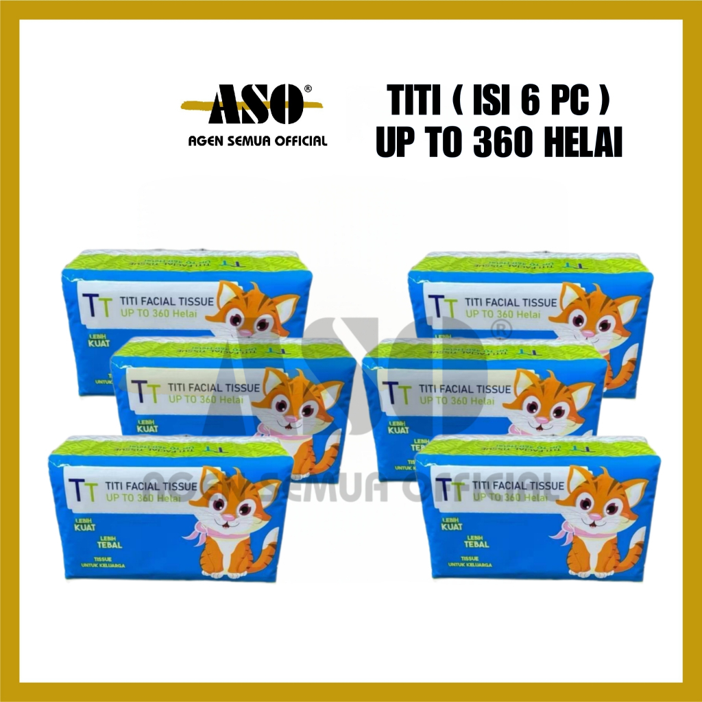 [ PAKET ISI 6 ] Tisu Tissue TITI 260 helai facial tissue PROMO !!!