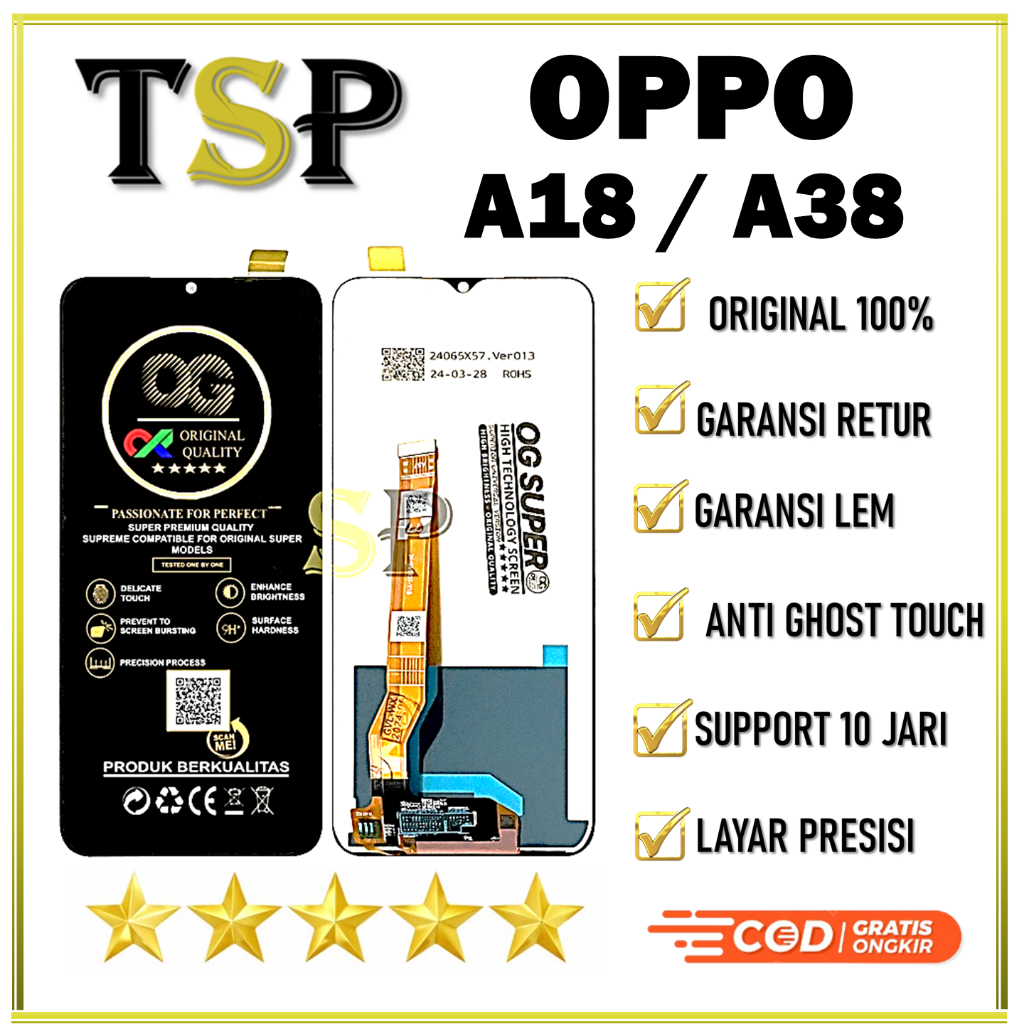 LCD TOUCHSCREEN OPPO A18 / A38 ORIGINAL BAWAAN PABRIK