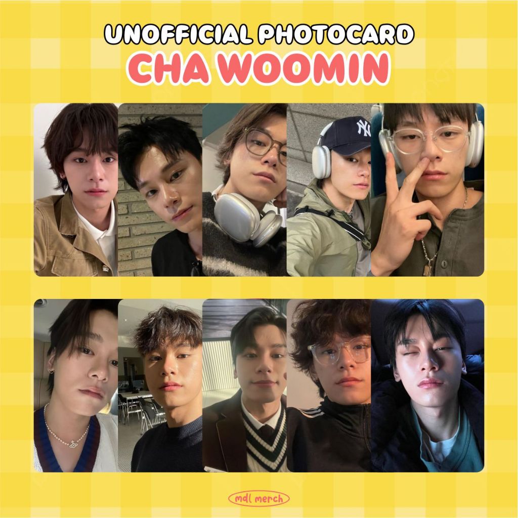 CHA WOOMIN UNOFFICIAL PHOTOCARD/ KOREAN DRAMA ACTOR/ KOREAN AKTOR ...