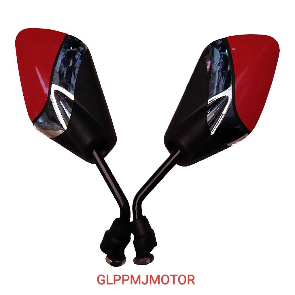 Kaca Spion GMA 2531 Variasi Hitam Crome Merah Untuk Semua Motor - Gambar 3