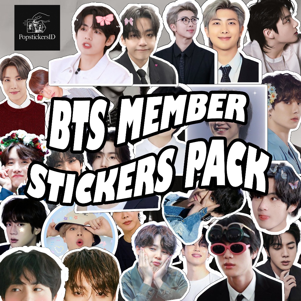 BTS Member Version 10pcs Sticker Set | V Jungkook Jimin Suga RM Jin ...