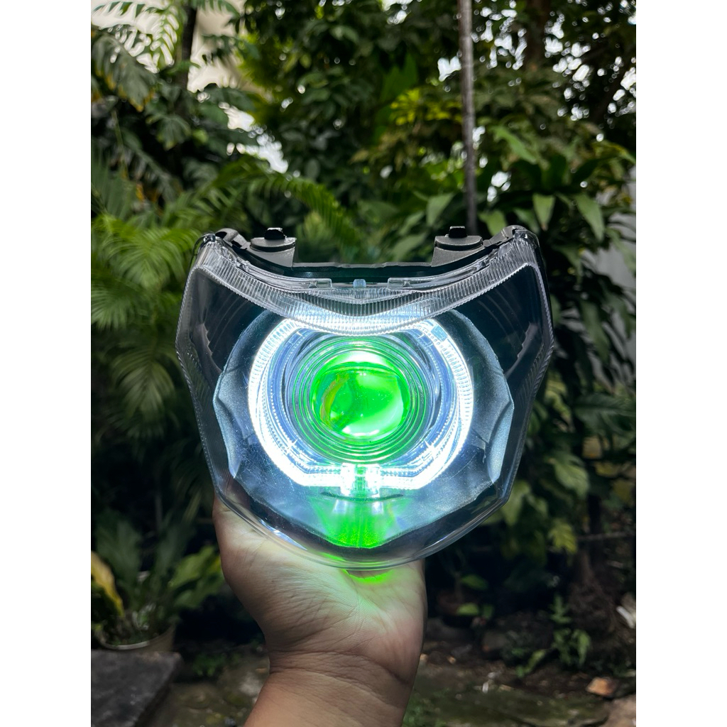 CAHAYA Yamaha Vega headlight reflector set biled projector style UK 4.5 ...