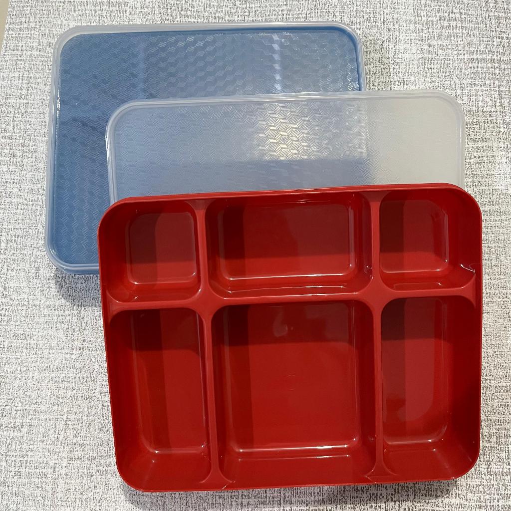 Dreamyhouse Lunch Box Bento Jumbo Kotak Bekal Makan 6 Sekat Wadah Makan Plastik - Gambar 2