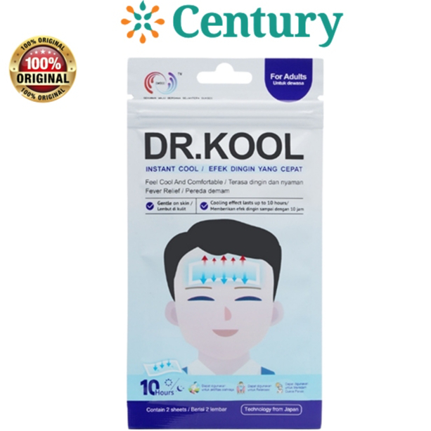 DR.KOOL FEVER FOR ADULTS 1X2 1 LEMBAR / PENURUN PANAS / DEMAM / KOMPRES DEMAM - Gambar 2