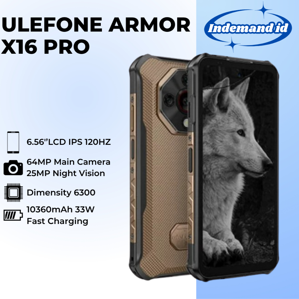 Ulefone Armor X16 Pro 5G 6,56''LCD IPS 120HZ 10360mAh 8GB 256GB NFC