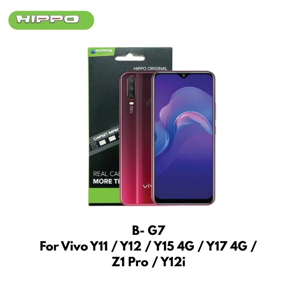 HIPPO Baterai VIVO Y11 / Y12 / Y15 4G/ Y17 4G / Z1 PRO / Y12I (B-G7) 5000MAH 100% Original Battery Batrai Batre Original Batere Premium Garansi Resmi
