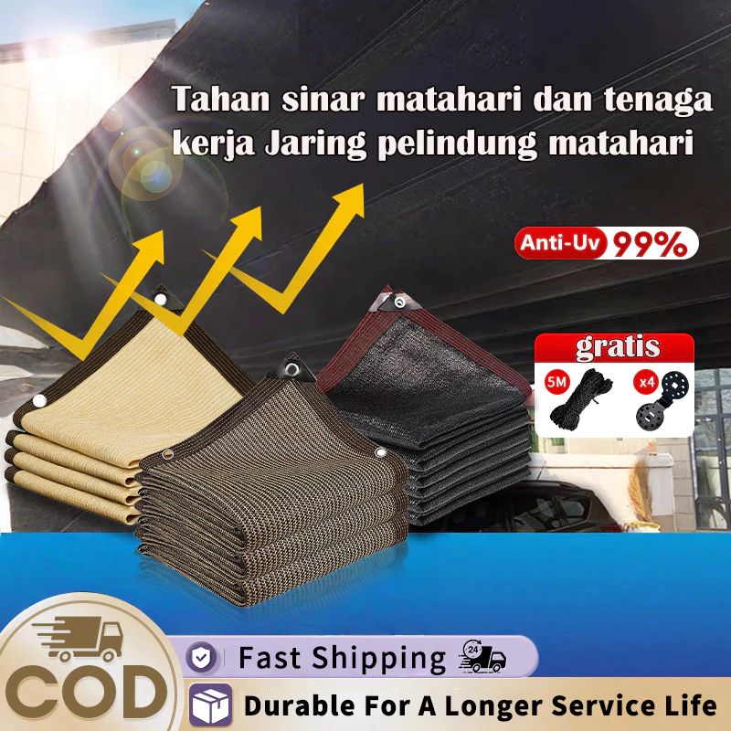 Paranet 99% Sunshade Net Paranet Shading Net Jaring Rumah Kaca Jaring Tabir Anti UV Sunshade Net