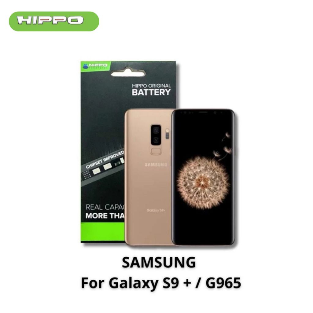 Hippo Baterai Samsung Galaxy S9 PLUS S9+ 3400Mah G965 Original Battery Batere Premium Batu Batre Batrai Handphone Garansi Resmi