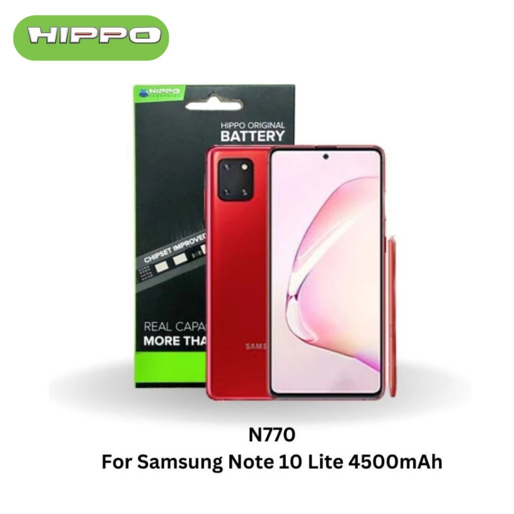 Hippo Baterai Samsung Galaxy NOTE 10 lite / N770 4500 mAh Original Cell Garansi Resmi