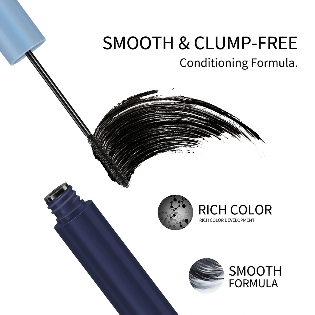 GROSIR 12 Pcs Moon Maskara Waterproof Lentik Volume Up Memanjangkan Bulu Mata Kuas Tipis 083 - Gambar 2