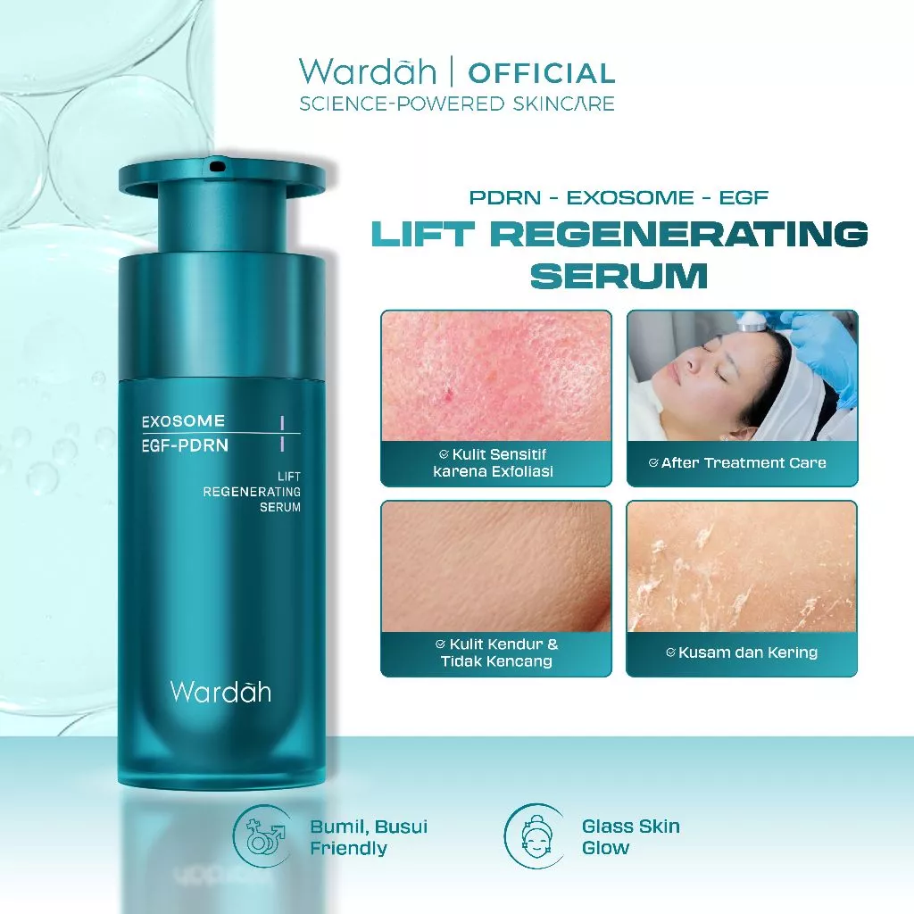 WARDAH Serum Clinical Series - PDRN, Retinal, & Microneedle Serum Mencerahkan Wajah, Brightening, Hydrating, Anti Aging, Glowing, Melembabkan, Smooth, Serum 30ML Skincare Untuk Semua Jenis Kulit, Repair Skin Barrier & Smooth Texture, Day & Night Skincare - Gambar 4