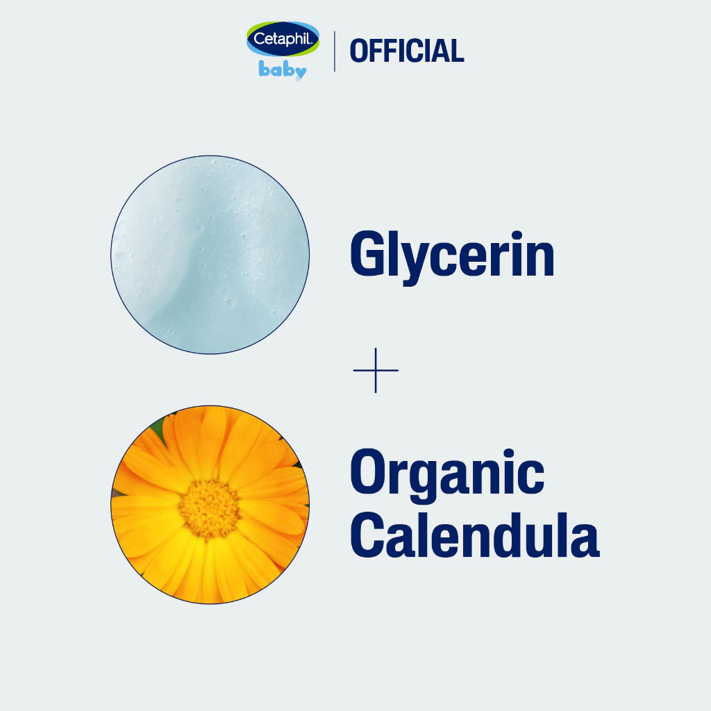 [LIVE ENDUL] Cetaphil Baby Wash & Shampoo with Organic Calendula 400ml Twin Pack - Gambar 3
