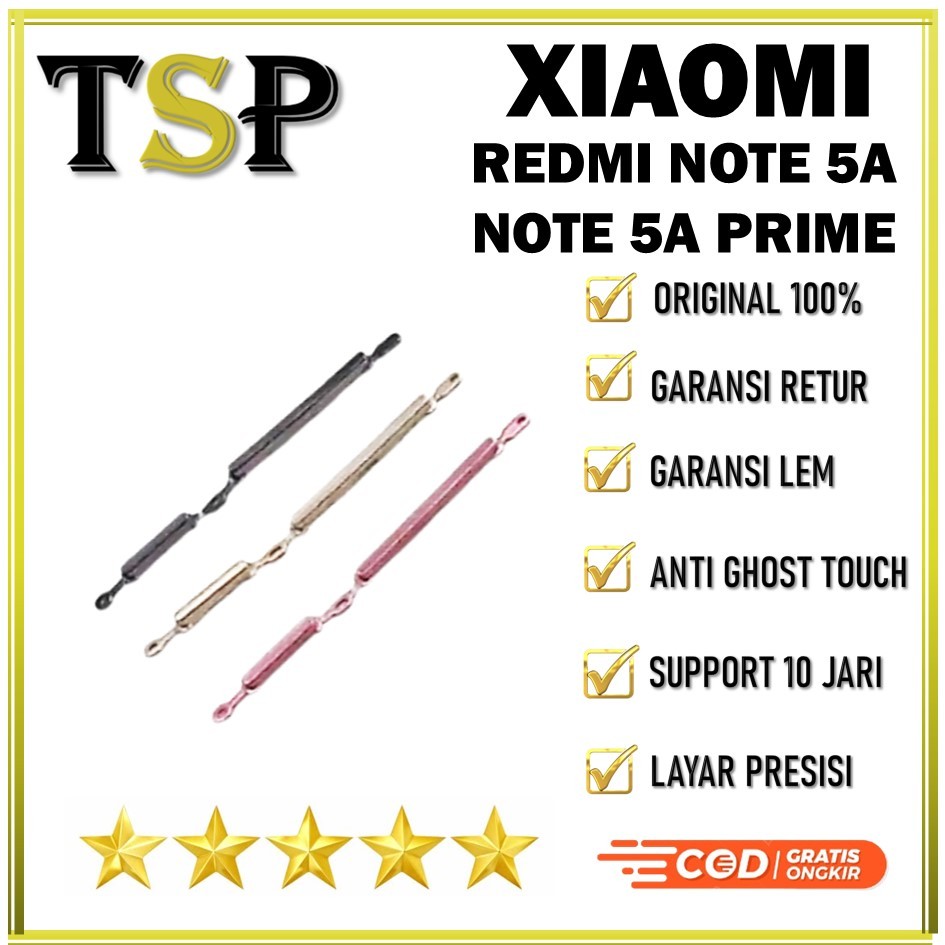 TOMBOL LUAR ON / OFF + VOLUME XIAOMI REDMI NOTE 5A / NOTE 5A PRIME ORIGINAL 100% COMPLETE