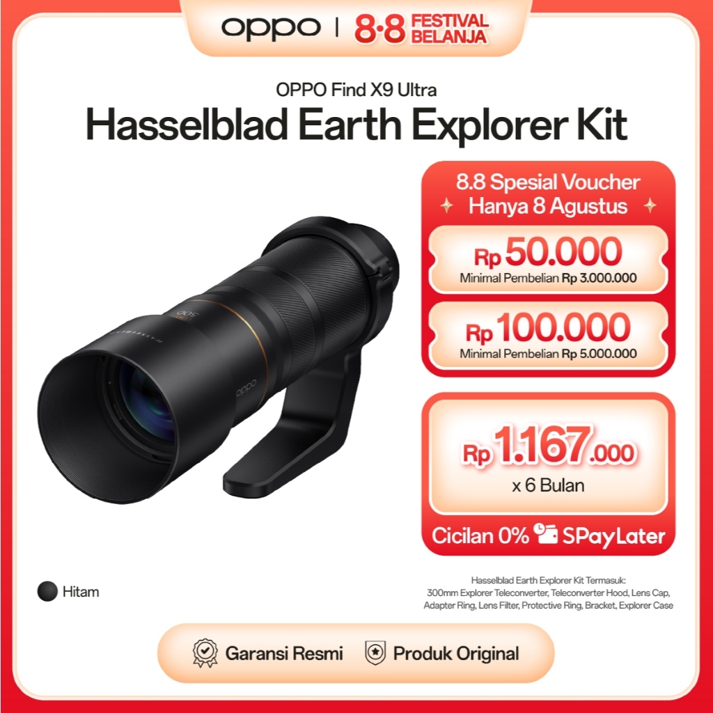 [BARU] OPPO Hasselblad Earth Explorer Kit For Find X9 Ultra