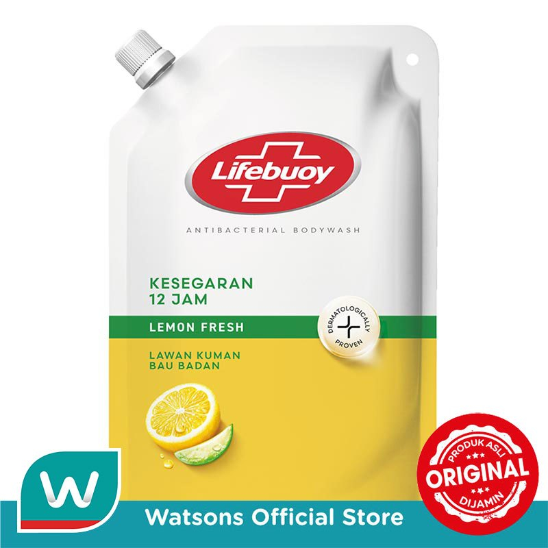 Lifebuoy Sabun Mandi Cair Anti Bacterial Body Wash Lemon Fresh 380g - Gambar 2