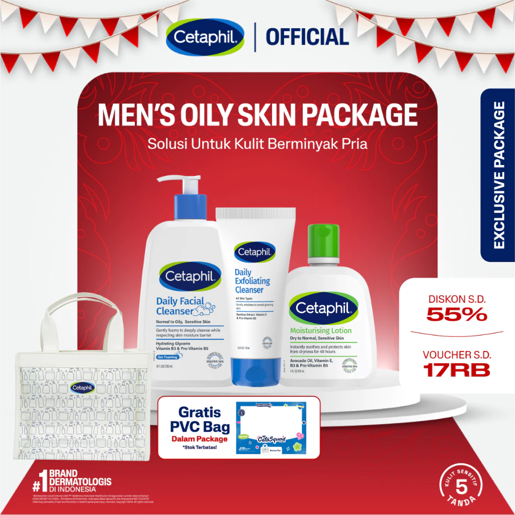 [CETASQUAD] Cetaphil Men's Care for Oily Skin Package - Gambar 2