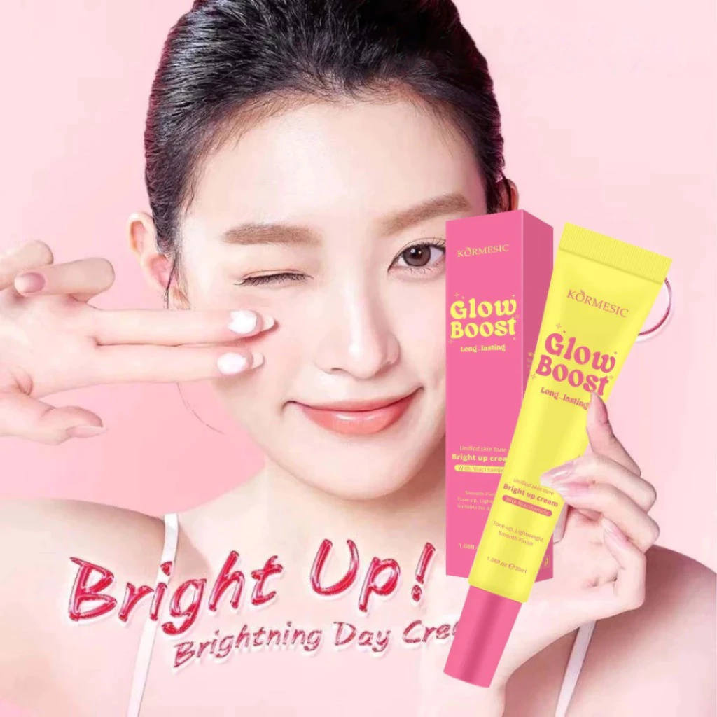 KORMESIC Glow Boost Bright Bright Up Cream with Niacinamide / Distributor Cream Ori - Gambar 4