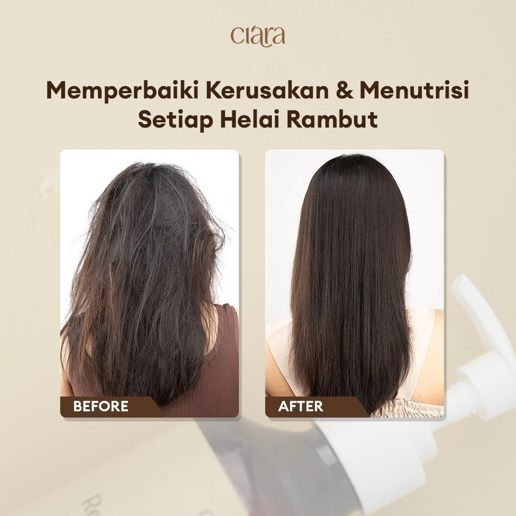 Ciara Hair Wash X Conditioner Repair Treatment With Kerascalp X Hair Perfector Protein Cream shampo rambut hair wash sampo rambut rusak Kondisioner rambut rusak conditioner rambut bercabang rambut patah conditioner rambut rusak rambut ketombe BPOM - Gambar 3