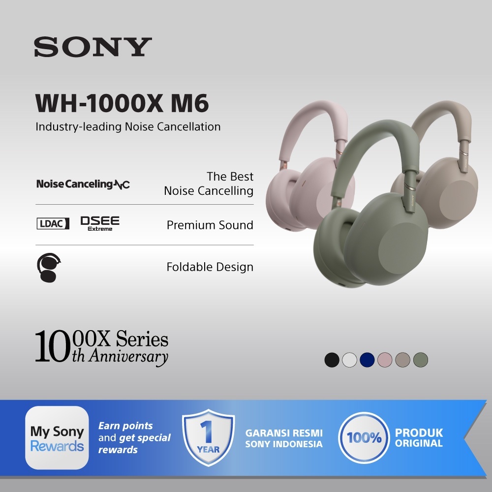 SONY WH-1000XM6 Noise Cancelling Headphones/ 1000XM6