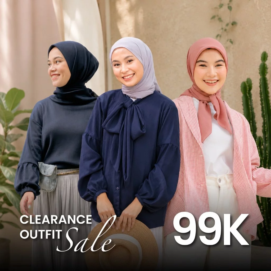 Lozy Hijab - Clearance Sale Outfit Serba 99K (Kemeja, Blouse, Pants)