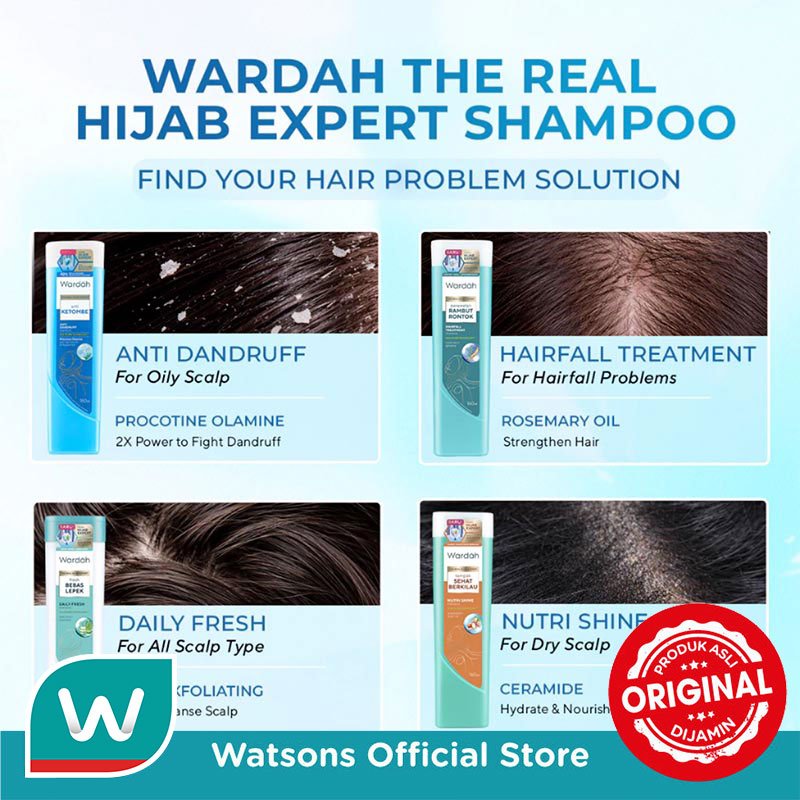 Wardah Anti Dandruff Shampoo 170 ml - Mengandung ScentLock Fragrance - Wangi Tahan Lama - Personal Care - Gambar 4