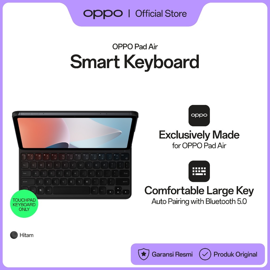 OPPO Pad Air TechLife Smart Keyboard XK510 Black CN