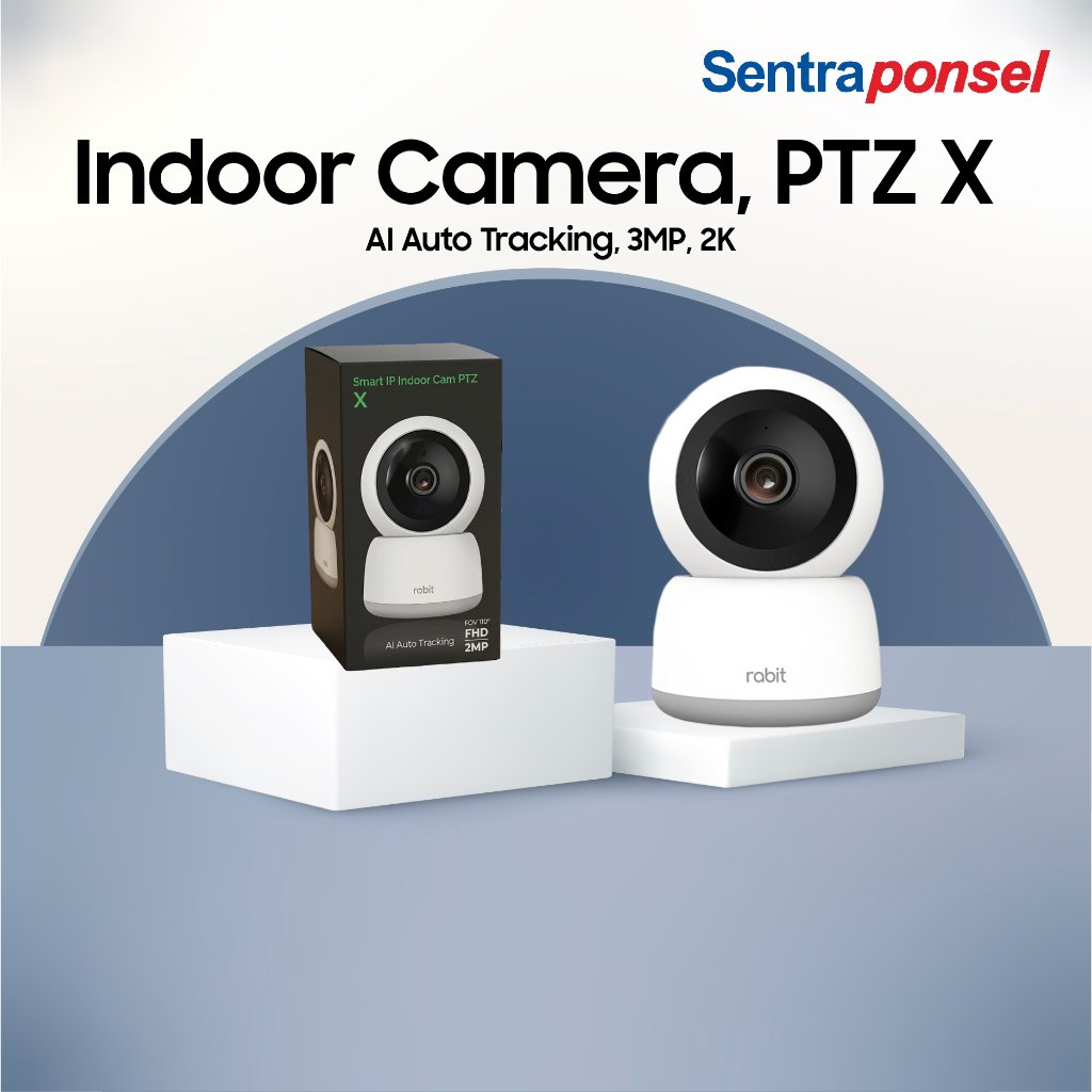 Rabit CCTV Indoor PTZ X 3MP 2K AI Auto Tracking WiFi