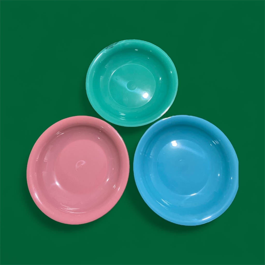 PUSAT17 PIRING PREMIUM LUSINAN UKURAN 8 PIRING LUSINAN NO 8 INCI 20.5CM 12PCS FOOD GRADE PIRING MAKAN PLASTIK BPA FREE PIRING LUSINAN PIRING SAJI BULAT BERKUALITAS PERLENGKAPAN DAPUR PLATE - Gambar 2