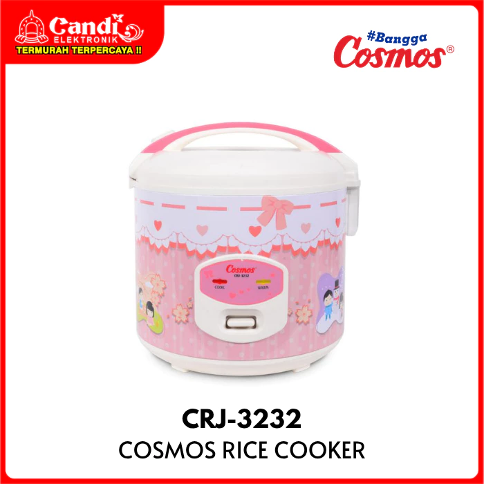 COSMOS Rice Cooker 2 Liter 3in1 Inner Pot Anti Lengket CRJ-3232
