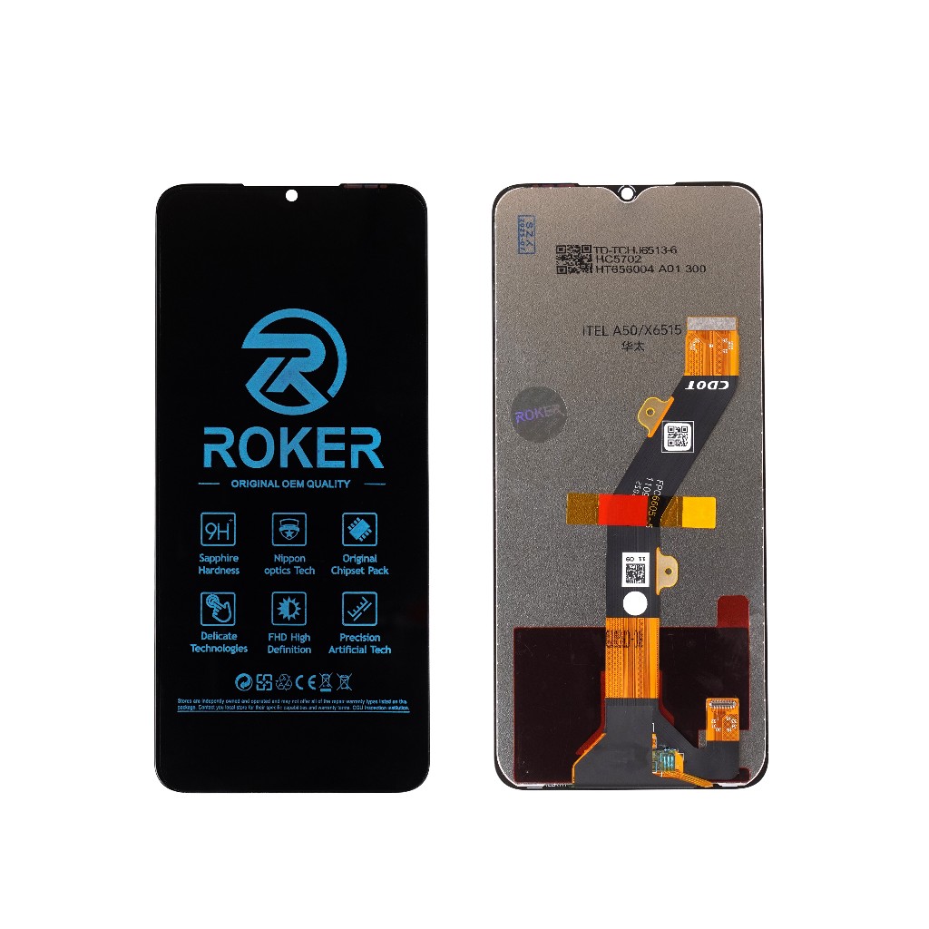 ROKER LCD TOUCHSCREEN ITEL A50 / A667LP / ZTE BLADE A54 FULLSET