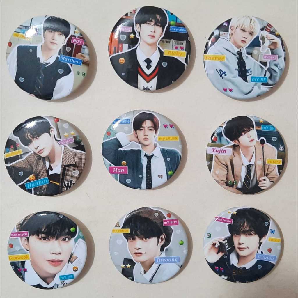 FREEBIES PIN BROS ZEROBASEONE ZB1 OT9 (package price contains 9 pieces ...