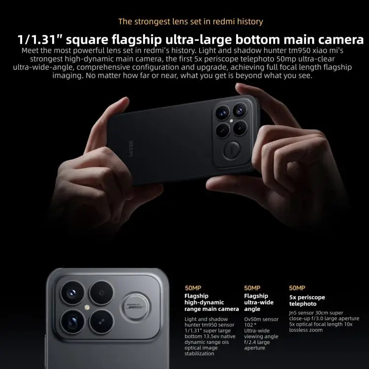 Redmi K90 Pro Max 5G 6.9''AMOLED 120HZ Snapdragon 8 Elite Gen 5 7560mAh 100W - Gambar 3