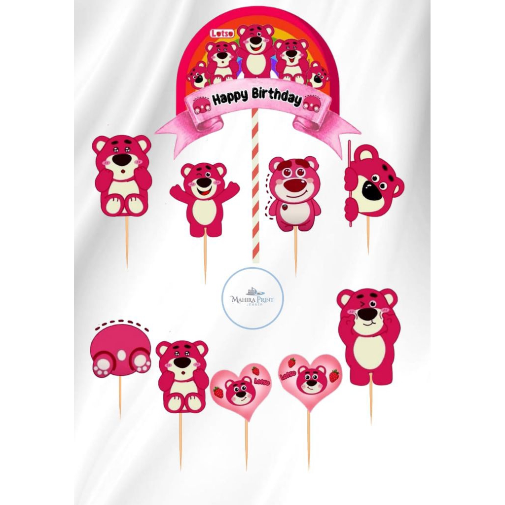 LOTSO CAKE TOPPER JUMBO SIZE A4 BIRTHDAY CAKE TOPPER (READY TO SHIP ...