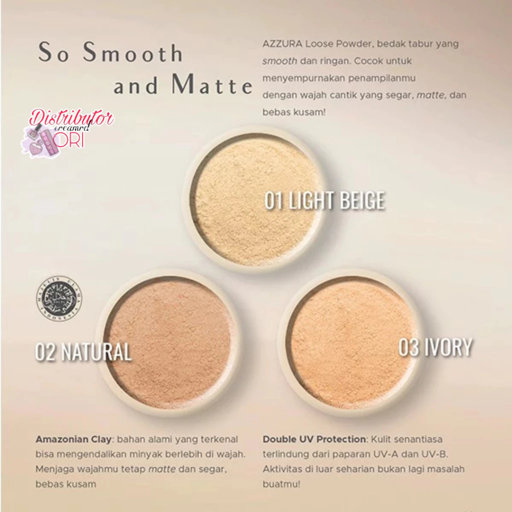 AZZURA Loose Powder Bedak Tabur All Series - Gambar 2