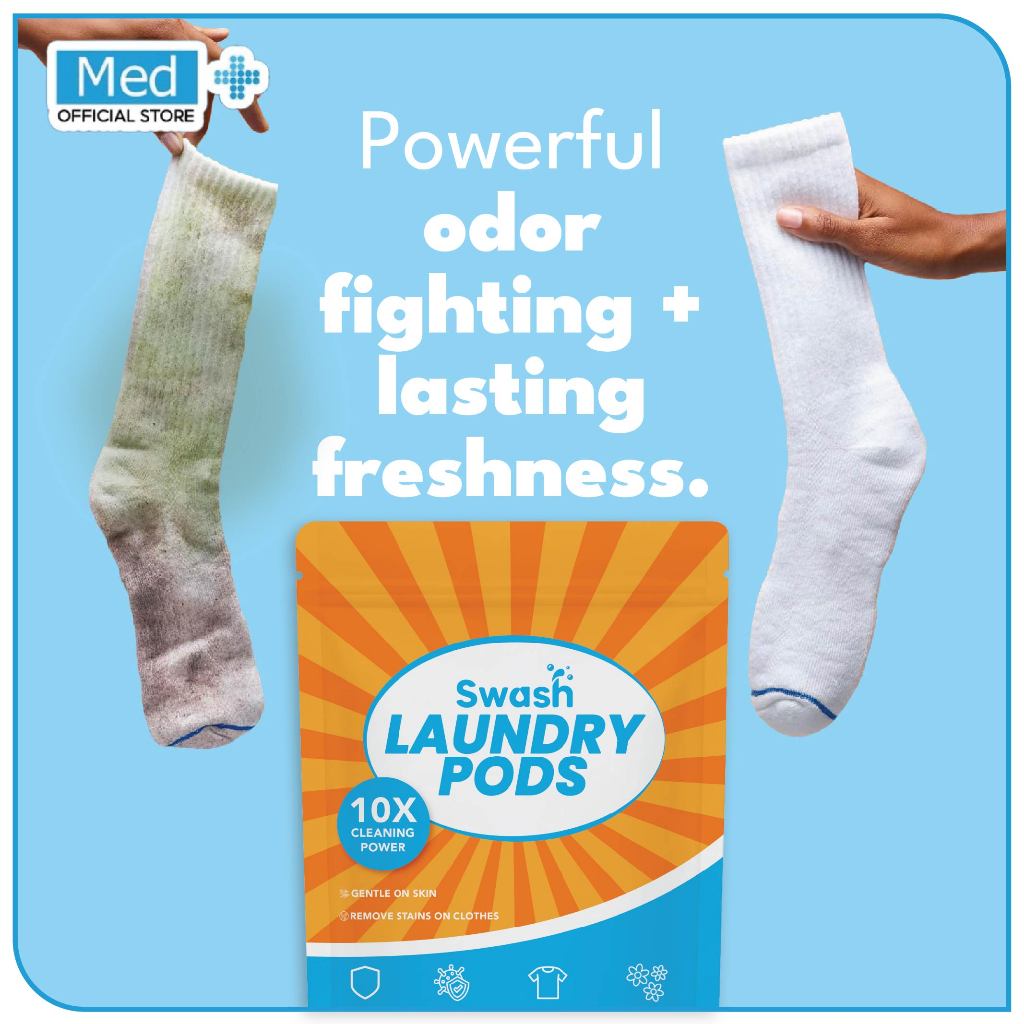 Med+ Swash Laundry Pod 3in1 Detergen Sabun Cuci Baju Capsule Wangi 30 Pod - Gambar 3