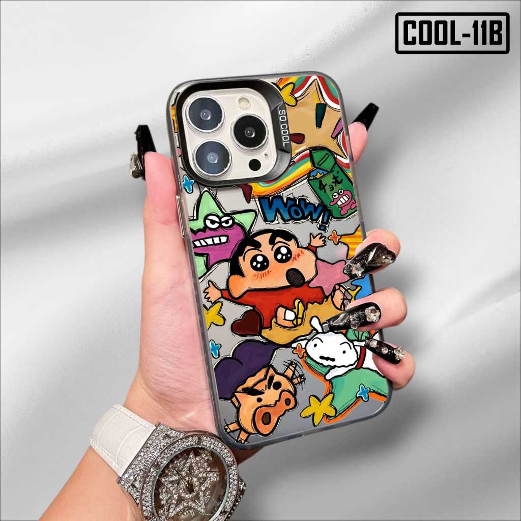 Case Gambar Realme 10 4G Realme 10 Pro Realme 10 Pro Plus Realme 11 4G Realme 11 Pro Realme 11 Pro Plus Realme 12 5G Realme 12 Plus Realme 12 Pro Plus Realme 13 4G Realme 13 Plus Case gambar Crayon Shincan Kartun lucu COOL-11 Case Hologram Imd - Gambar 3