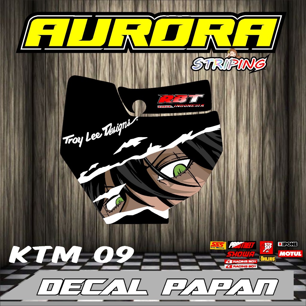 MATA NEWEST DECAL Sticker START NUMBER PLATE KTM CRF KLX 150 KLX BF KLX ...