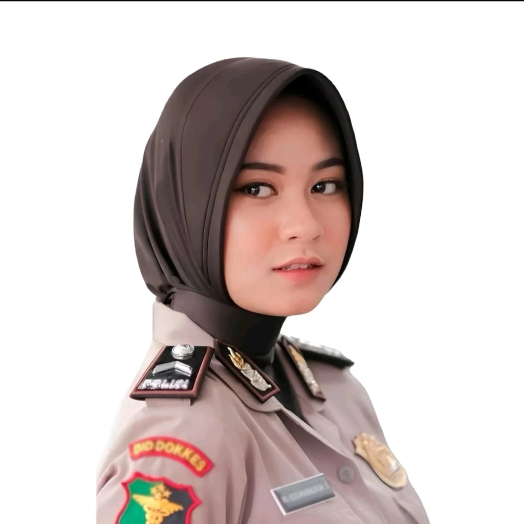 DISA HIJAB - PREMIUM Jilbab Dinas Polwan//PNS//PERSIT//PERWAT//POLWAN//BAYANGKARI//OLAHRAGA - Gambar 2