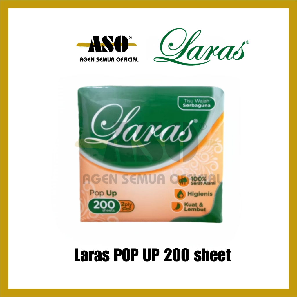 Tisu Tissue LARAS POP UP 200s facial Tisu wajah PROMO !!!