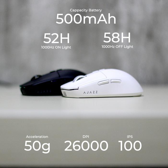 Ajazz AJ219 / AJ-219 Wireless Gaming Mouse With Docking - Gambar 4