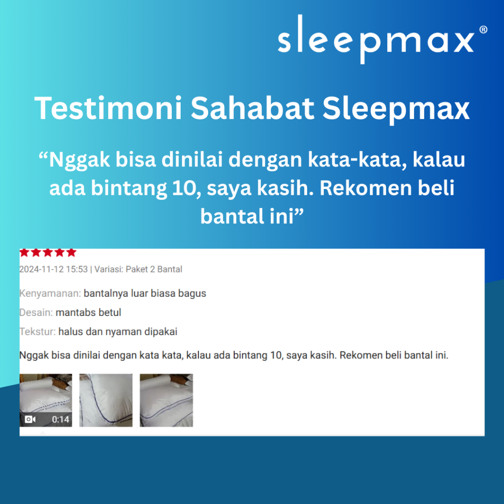 PROMO DISKON PAKET BANTAL GULING TIDUR SLEEPWELL PREMIUM HOTEL SLEEPMAX - Gambar 3