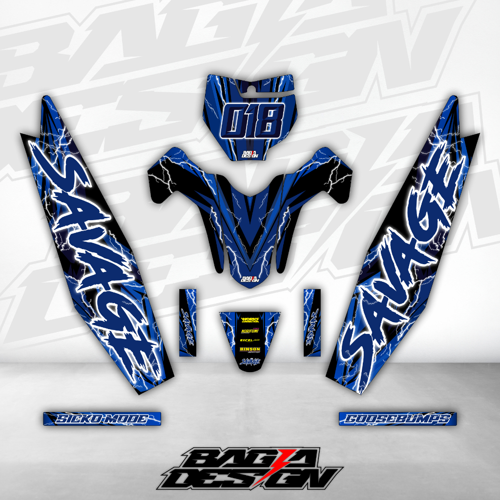 RBT VEGA R NEW STICKER DECAL VARIATION STRIPING BEBEK MODIF BRT GTX CAN ...